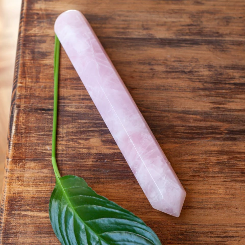 Bastões de Quartzo Rosa