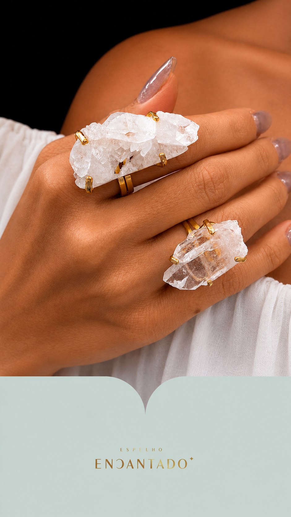 Anel de Quartzo Cristal