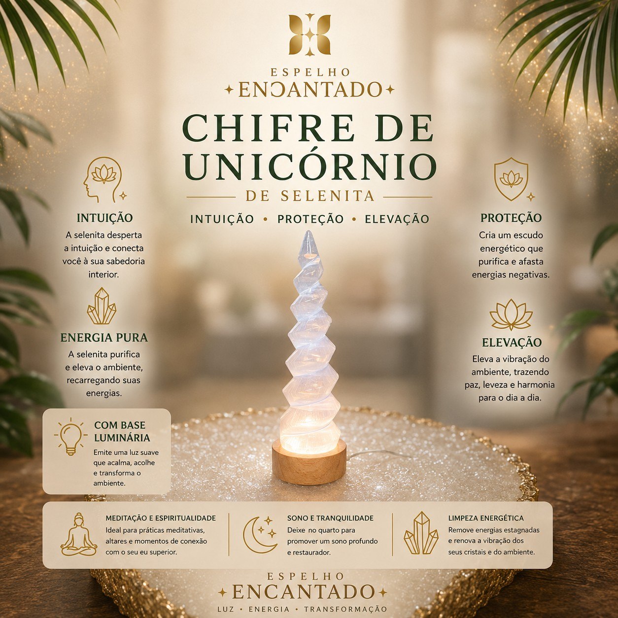 Chifre de Unicornio Selenita