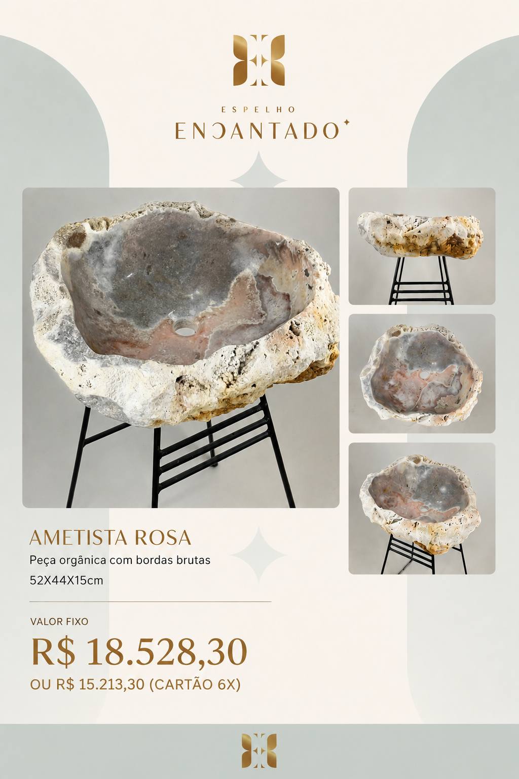 Cuba de Pia - Ametista Rosa