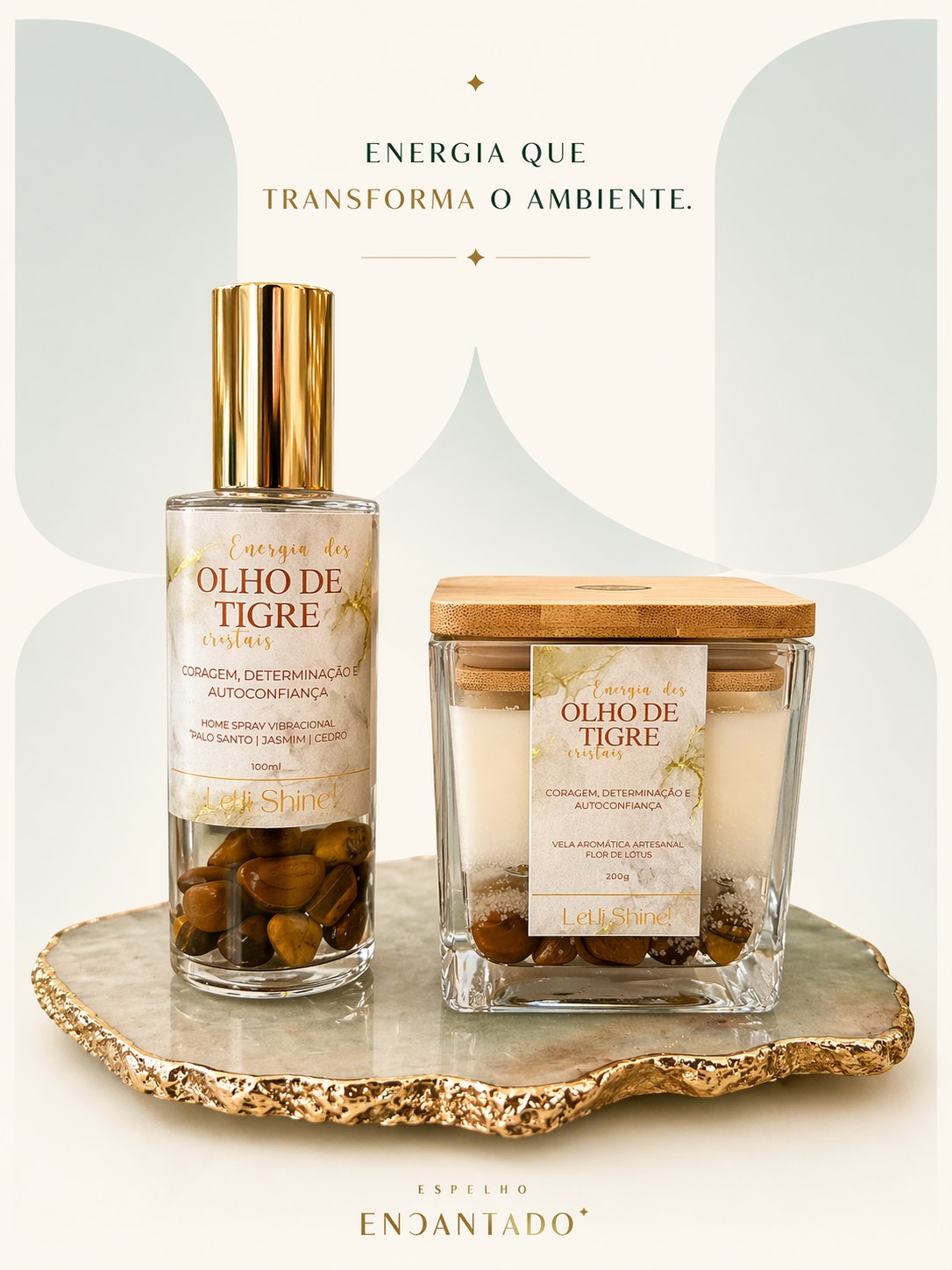 Olho de Tigre - Vela Aromatica + Spray